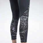 Running Printed Leggings Black GS1938 06 detail