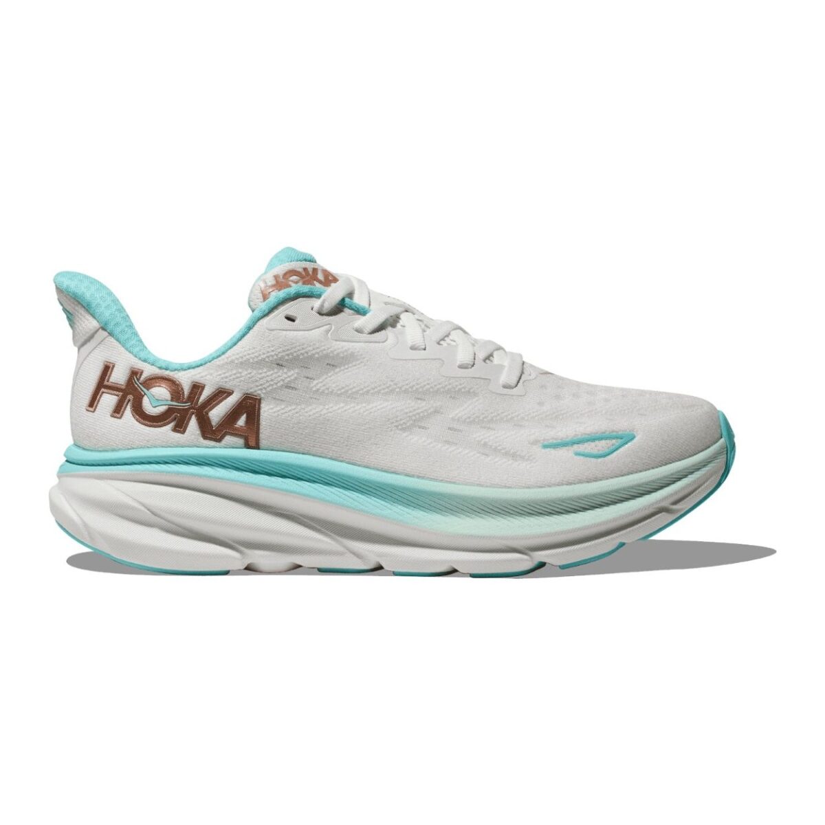 hoka clifton 9 white blue 4