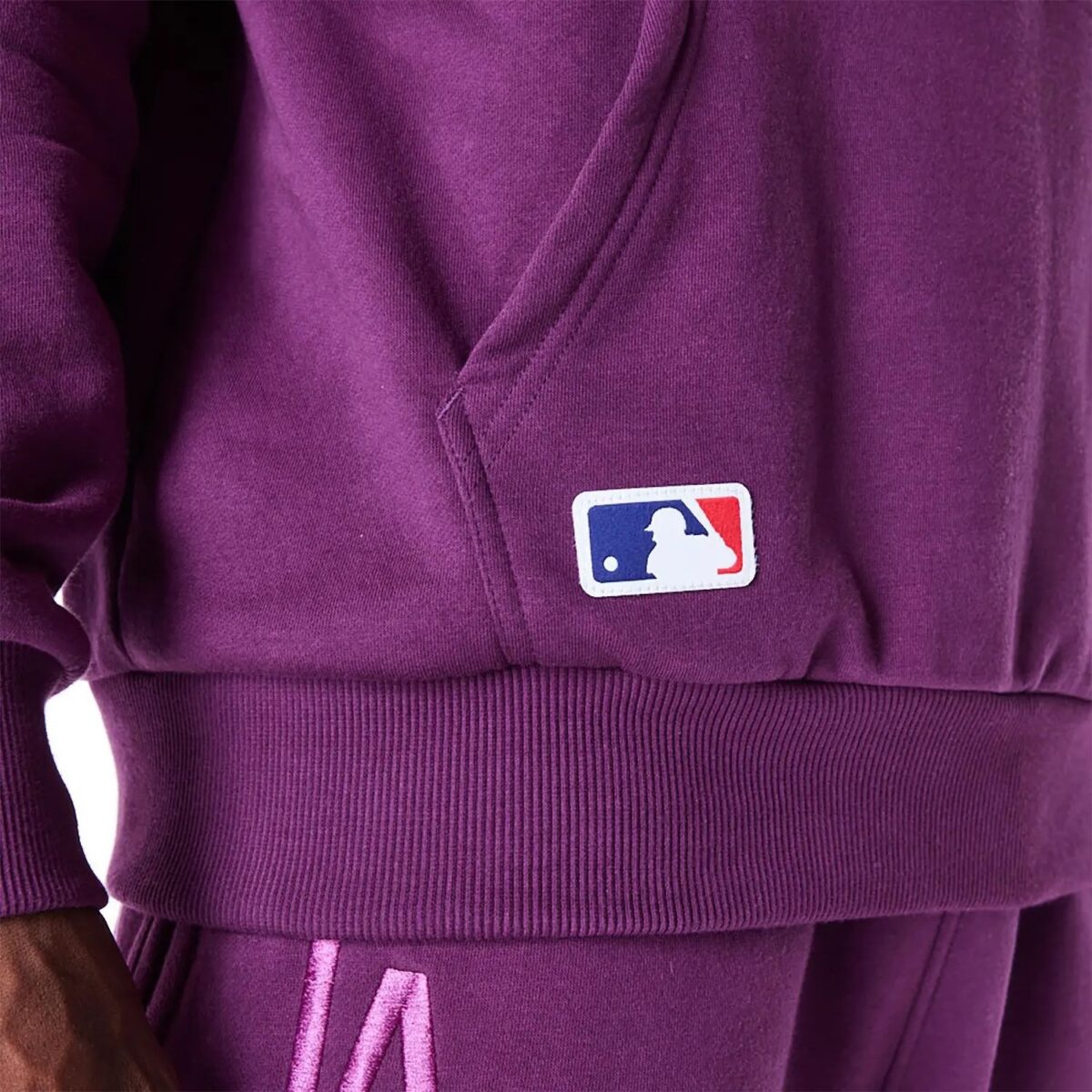 la dodgers league essential dark purple oversized pullover hoodie 60564750 back