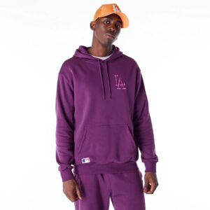 la dodgers league essential dark purple oversized pullover hoodie 60564750 left