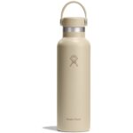 hydro flask 21oz standard mouth insulated bottle flex cap 621ml oat 2 1923751