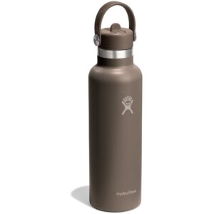 hydro flask 21oz standard mouth insulated bottle flex straw cap 621ml sandpiper 1 1923977