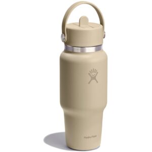 hydro flask 24oz wide mouth insulated travel bottle flex straw cap 710ml oatl 2 1924081