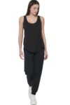 Body Action Women’s Modal Tank Top Black 041617-01-1